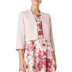 Promo 🔔 HOBBS LONDON Cropped Emily Jacket Blush Pink 💯