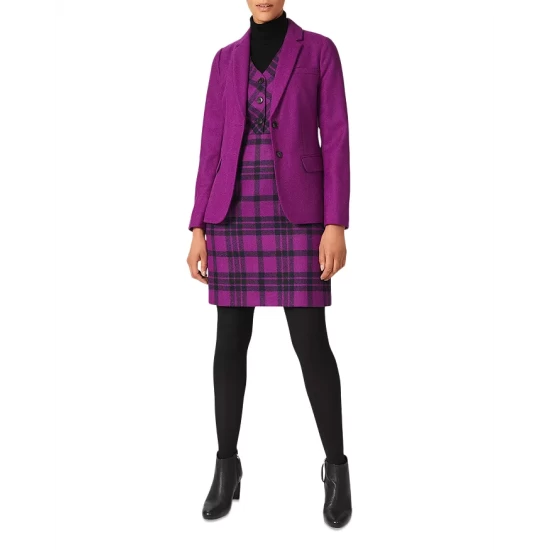 Best Sale π HOBBS LONDON Mary π Dress Purple Multi π - Image 4