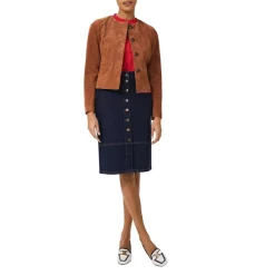 Wholesale 🔔 HOBBS LONDON Mariette Suede Jacket Toffee 👏