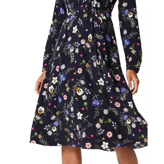 Outlet π HOBBS LONDON Florentine Floral Print π Shirt π Dress Navy Multi π - Image 6