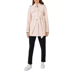 Outlet 🔥 HOBBS LONDON Raegan Mac Trench 🧥 Coat Pale Pink 💯