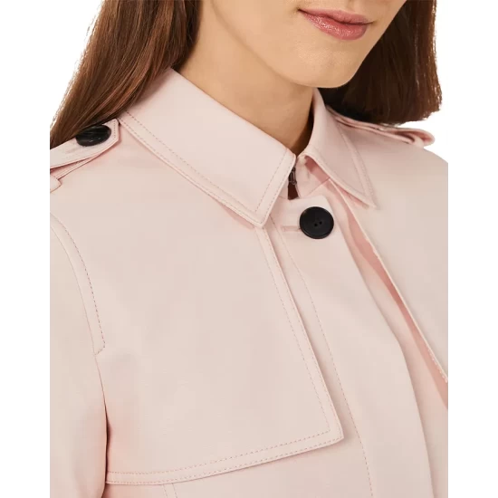 Outlet π₯ HOBBS LONDON Raegan Mac Trench π§₯ Coat Pale Pink π― - Image 3