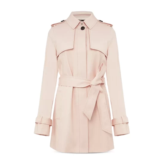 Outlet π₯ HOBBS LONDON Raegan Mac Trench π§₯ Coat Pale Pink π― - Image 4