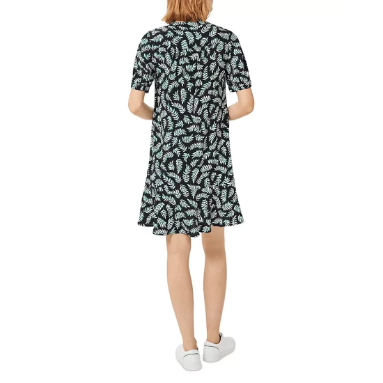 Flash Sale βοΈ HOBBS LONDON Tabitha Palm Print Mini π Dress Navy Green β - Image 2