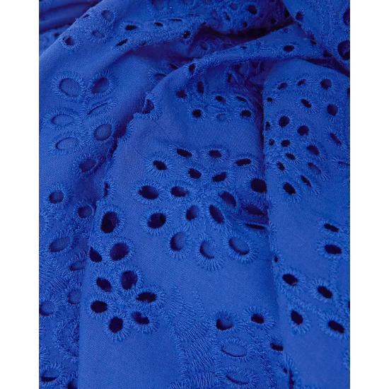 Best Sale 🤩 HOBBS LONDON Rhea Broderie 👗 Dress Cobalt Blue ✨ - Image 5