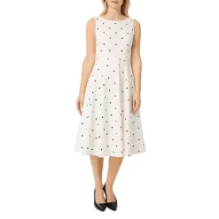 Coupon π HOBBS LONDON Evelyn Dotted π Dress Ivory Navy π