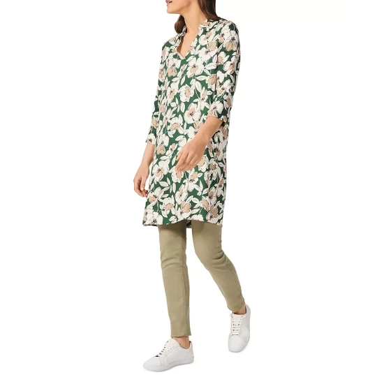 Coupon 𧨠HOBBS LONDON Marea Printed Tunic π Dress Green Multi π€© - Image 3