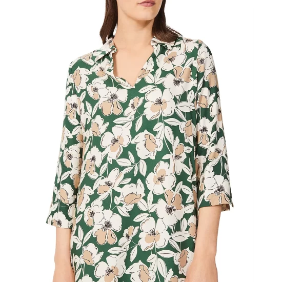 Coupon 𧨠HOBBS LONDON Marea Printed Tunic π Dress Green Multi π€© - Image 5