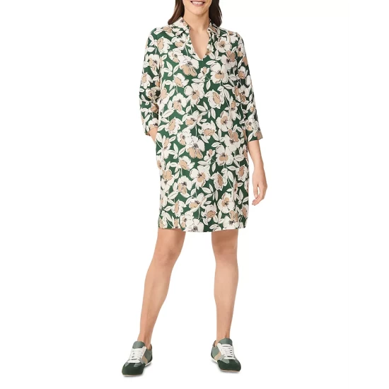 Coupon 𧨠HOBBS LONDON Marea Printed Tunic π Dress Green Multi π€© - Image 6