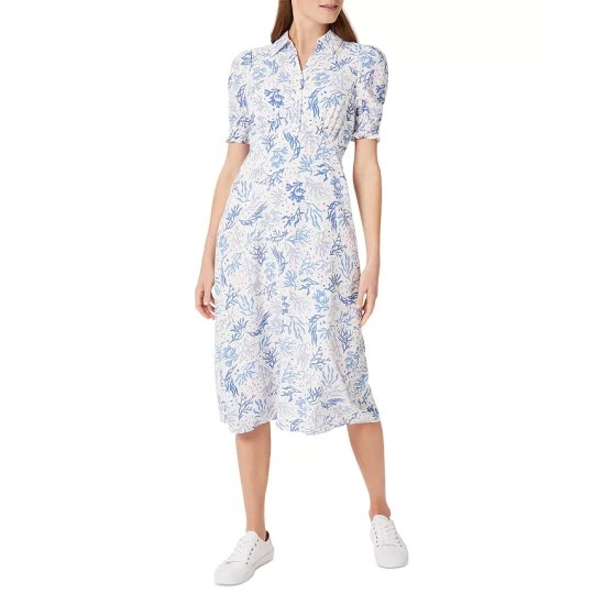 Best Sale π HOBBS LONDON Elora Printed π Shirt π Dress Ivory Multi π