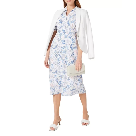 Best Sale π HOBBS LONDON Elora Printed π Shirt π Dress Ivory Multi π - Image 2