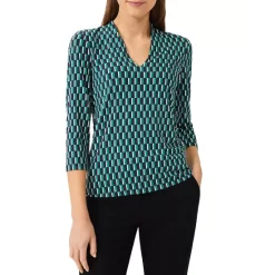 Best Pirce ⭐ HOBBS LONDON Aimee Top Blue Multi ✨