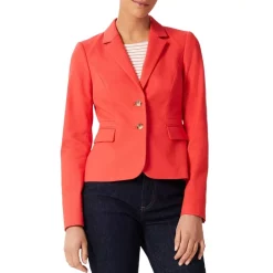 Hot Sale 🥰 HOBBS LONDON Hackness Single Breasted Jacket Deep Coral 🔔