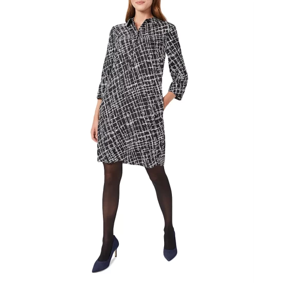 Cheap π HOBBS LONDON Marciella π Shirt π Dress Navy Ivory β€οΈ