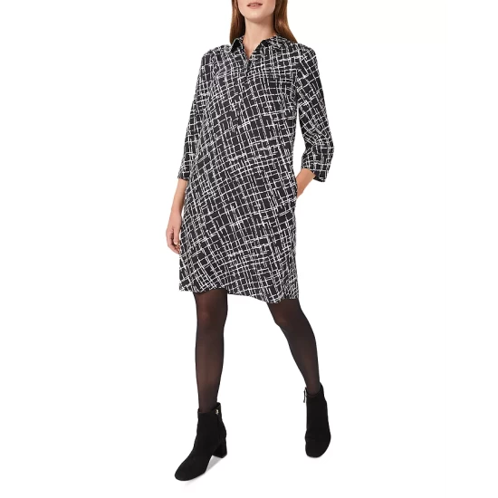 Cheap π HOBBS LONDON Marciella π Shirt π Dress Navy Ivory β€οΈ - Image 3