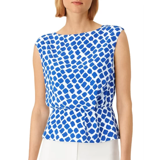 Brand new β¨ HOBBS LONDON Magda Top Cobalt/white π