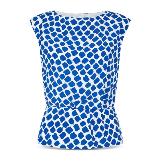 Brand new β¨ HOBBS LONDON Magda Top Cobalt/white π - Image 4