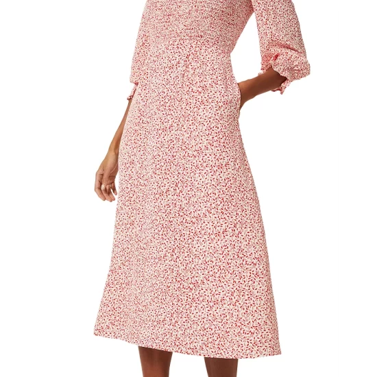 Deals π HOBBS LONDON Juliet Printed Smocked π Dress Ivory Multi π - Image 5