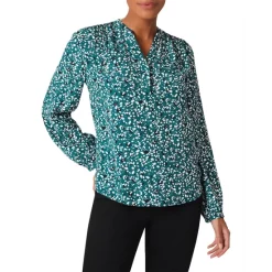 Hot Sale π HOBBS LONDON Posie Printed Blouse Green Multi β€οΈ