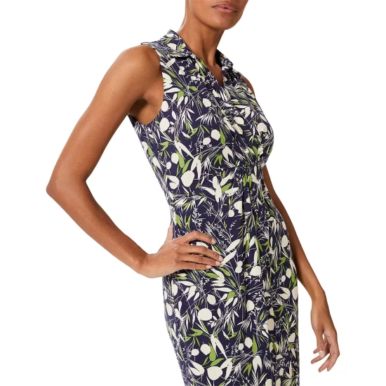 Cheapest βοΈ HOBBS LONDON Nadia Fold Front π Dress Navy Multi π€© - Image 4