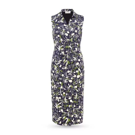 Cheapest βοΈ HOBBS LONDON Nadia Fold Front π Dress Navy Multi π€© - Image 5