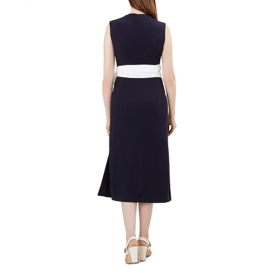 New π HOBBS LONDON Thao Belted π Dress Navy Ivory π₯° - Image 2