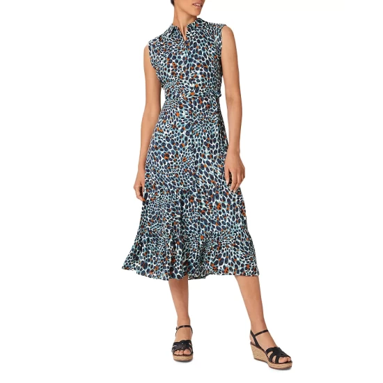 Brand new β¨ HOBBS LONDON Esme Tiered π Shirt π Dress Ocean Multi π