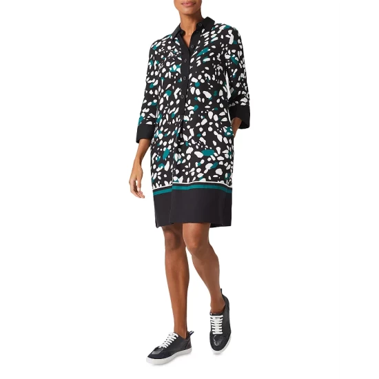 Top 10 𧨠HOBBS LONDON Marci Printed Tunic π Dress Black Multi π
