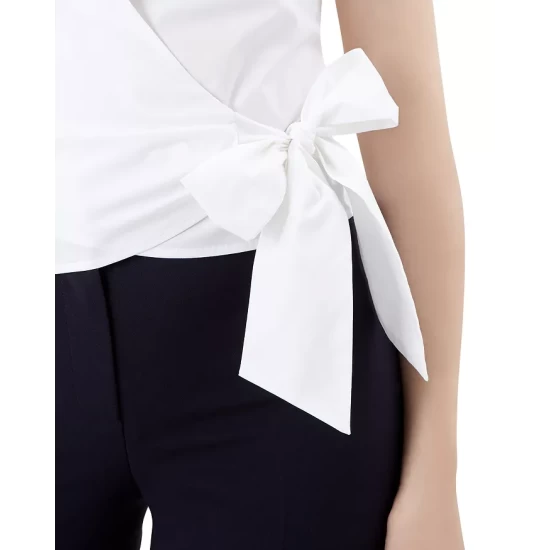 Best deal π HOBBS LONDON Ava Wrap Top White π - Image 3