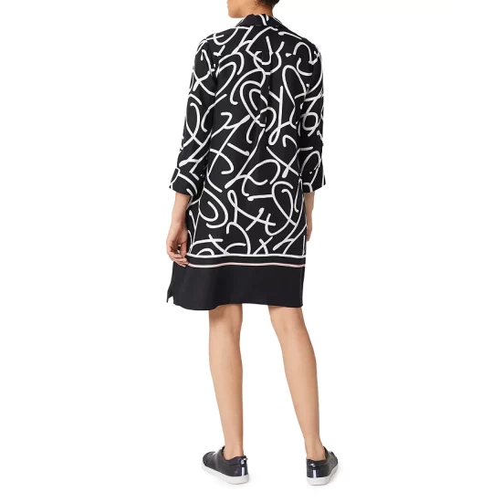 Promo βοΈ HOBBS LONDON Marina Printed Tunic π Dress Navy Ivory π - Image 2