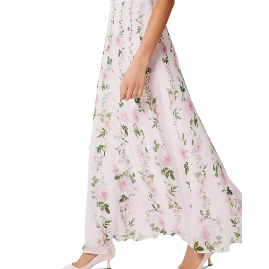 Cheapest β€οΈ HOBBS LONDON Catherine Silk Maxi π Dress Pale Pink π - Image 7