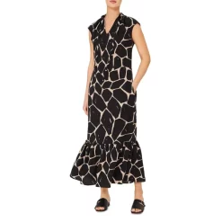 Deals 🎉 HOBBS LONDON Lottie Maxi 👗 Dress Stone Black 😉