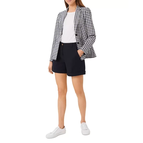 Wholesale π€© HOBBS LONDON Kelsie Gingham Blazer Navy White β - Image 2