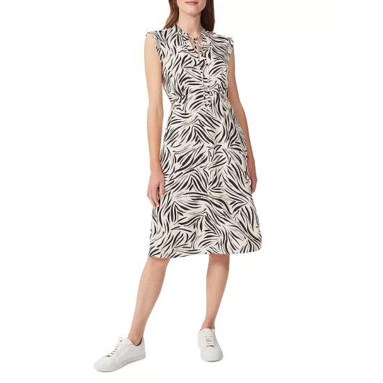 Best Sale π HOBBS LONDON Evangeline Printed π Dress Cream Black β