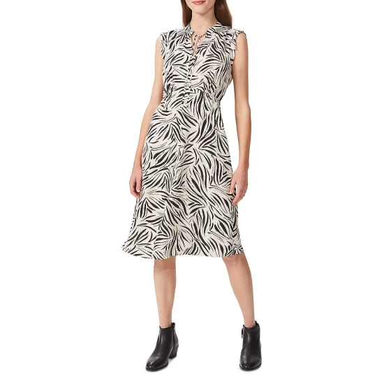 Best Sale π HOBBS LONDON Evangeline Printed π Dress Cream Black β - Image 3