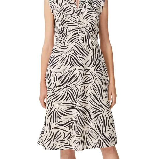 Best Sale π HOBBS LONDON Evangeline Printed π Dress Cream Black β - Image 5