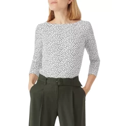 Best Sale π HOBBS LONDON Rebecca Ruched Top Ivory/navy π₯°