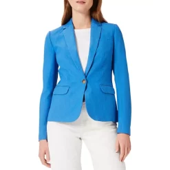 Hot Sale 🌟 HOBBS LONDON Blake Silk & Linen Blazer Azure Blue 😍