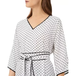 Cheap 🛒 HOBBS LONDON Iris Belted Top Ivory Black 🎉