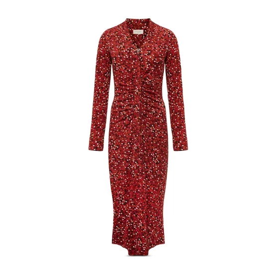 Brand new π HOBBS LONDON Hatty Printed Button Front π Dress Red Multi π - Image 6