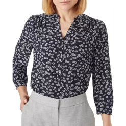 Discount π HOBBS LONDON Rose Floral-Print Top Navy/ivory β