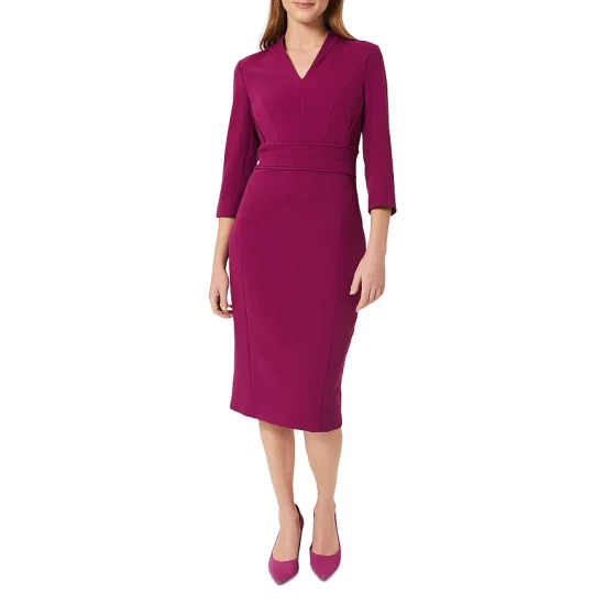 Buy βοΈ HOBBS LONDON Kim Sheath π Dress Bright Plum π