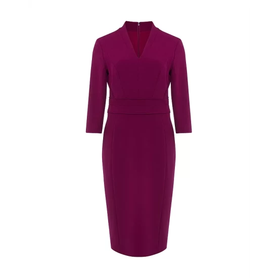 Buy βοΈ HOBBS LONDON Kim Sheath π Dress Bright Plum π - Image 4