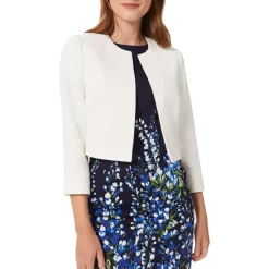 Outlet 😀 HOBBS LONDON Elize Cropped Jacket Ivory 🔥