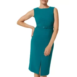 Cheap ✔️ HOBBS LONDON Alva Belted 👗 Dress Lagoon Blue ⭐