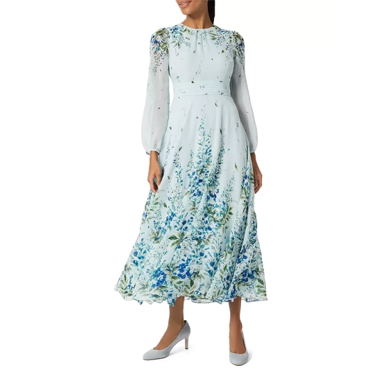 Best Pirce β¨ HOBBS LONDON Giselle Silk π Dress Pale Blue π
