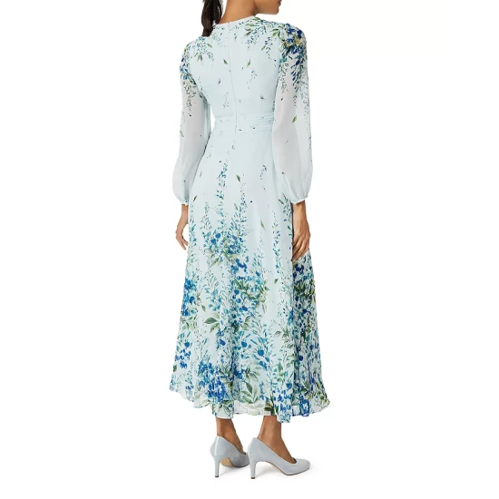 Best Pirce β¨ HOBBS LONDON Giselle Silk π Dress Pale Blue π - Image 4