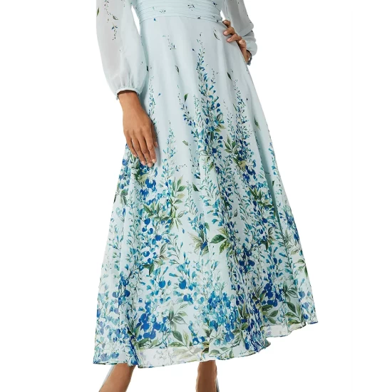 Best Pirce β¨ HOBBS LONDON Giselle Silk π Dress Pale Blue π - Image 6