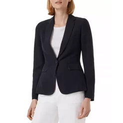 Hot Sale 💯 HOBBS LONDON Trent Silk & Linen Blazer Navy 😀