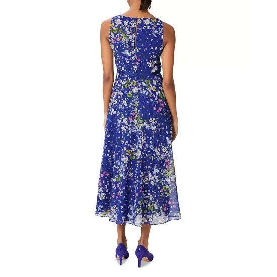Outlet π HOBBS LONDON Carly Printed π Dress Coblat Multi π - Image 2